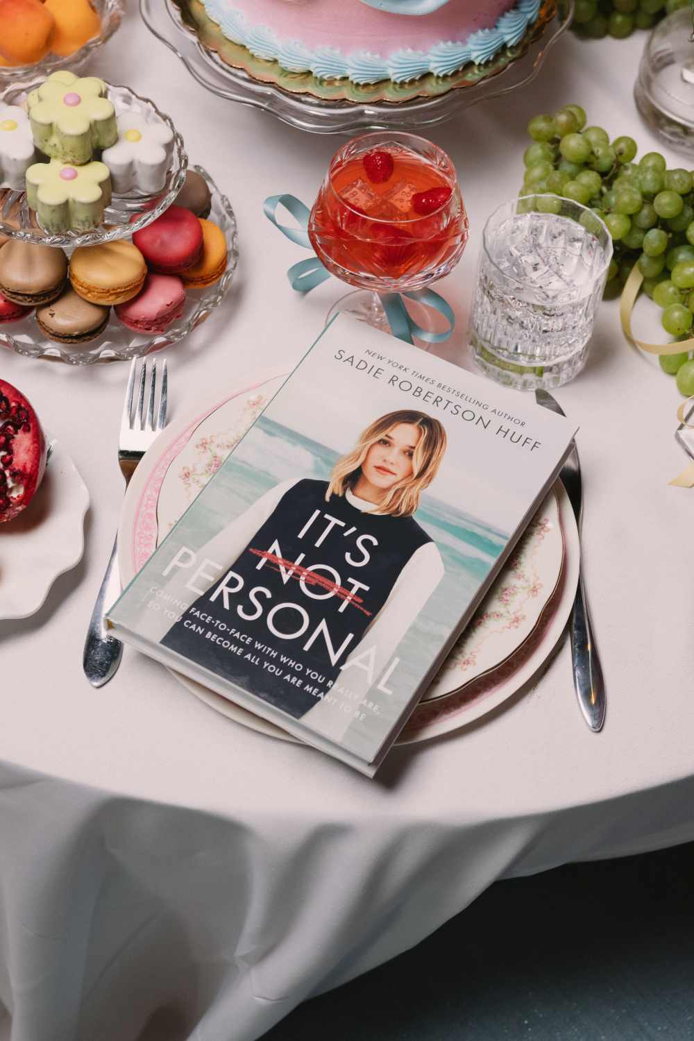 It's Not Personal by Sadie Robertson Huff, styled tablescape